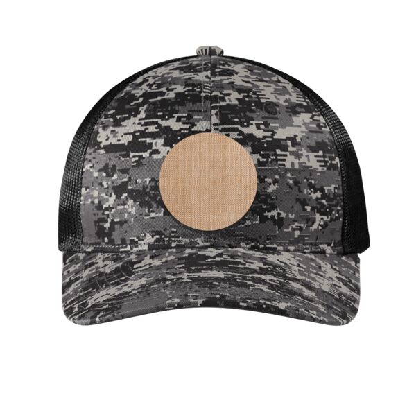 Digi Camo Snapback Trucker Cap With Sublimatable Patch Thumbnail