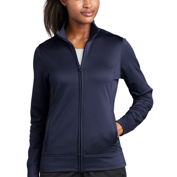 Sport Tek Ladies Sport Wick ® Fleece Full Zip Jacket Thumbnail