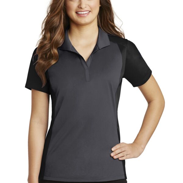 Sport Tek Ladies Colorblock Micropique Sport Wick ® Polo Thumbnail