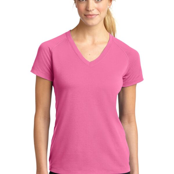 Sport Tek Ladies Ultimate Performance V Neck Thumbnail