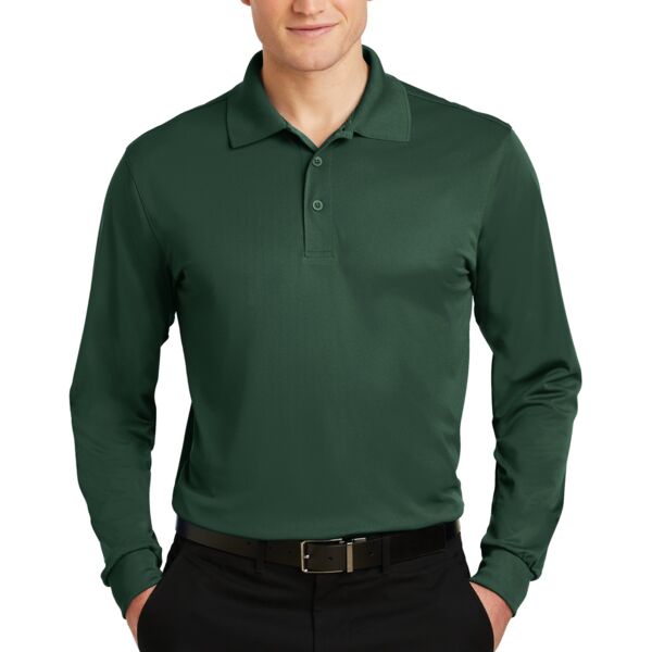 Sport Tek Long Sleeve Micropique Sport Wick ® Polo Thumbnail