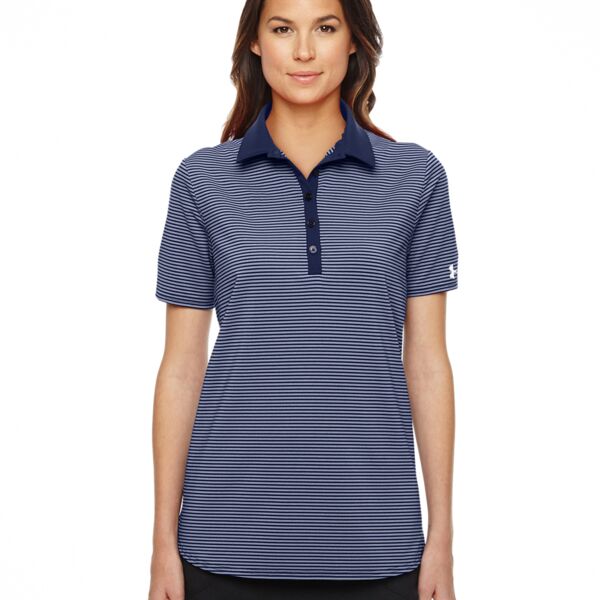  Ladies' Under Armour Playoff Stripe Polo Thumbnail