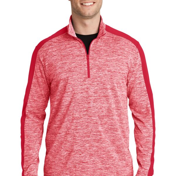 VMA PosiCharge ® Electric Heather Colorblock 1/4 Zip Pullover Thumbnail