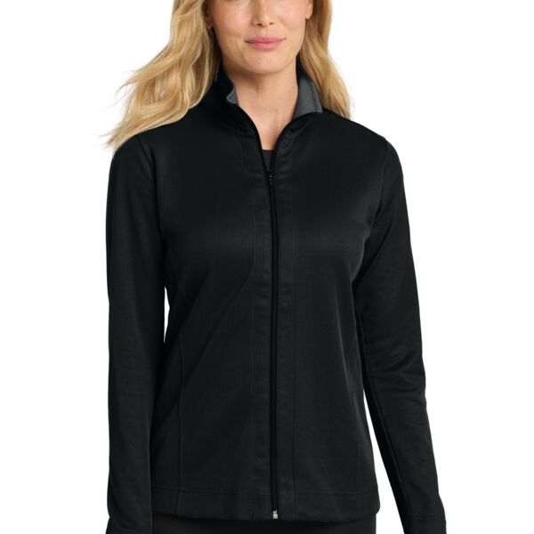 PA Ladies Vertical Texture Full Zip Jacket Thumbnail
