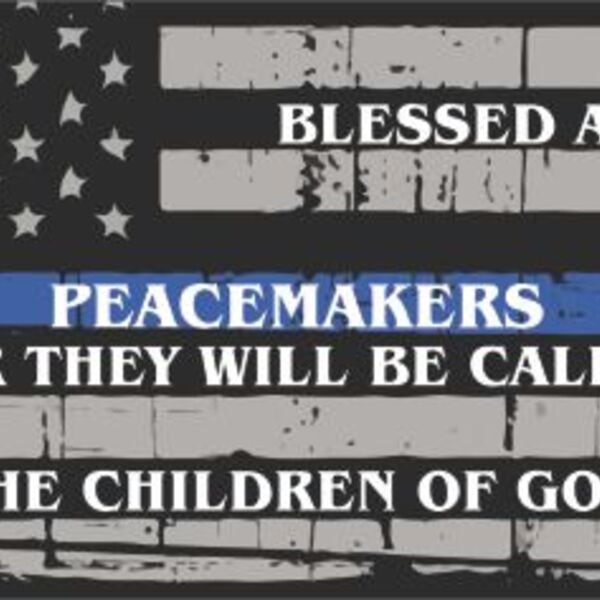 License plate Blessed are the Peacemackers Thumbnail
