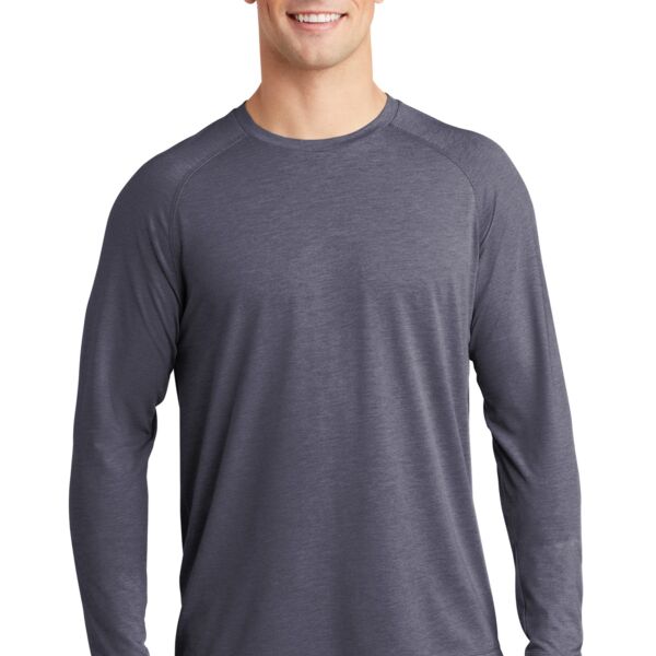 PosiCharge Long Sleeve Tri Blend Wicking Raglan Tee Thumbnail