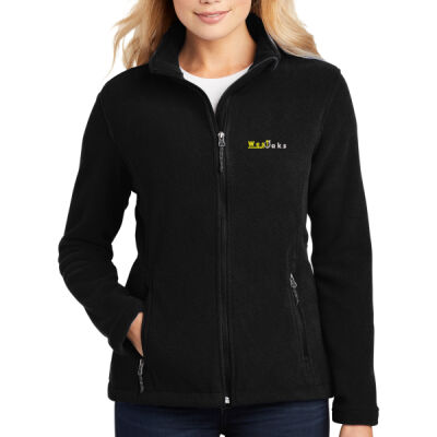 Ladies Fleece Jacket with West Oaks Academy Logo Thumbnail