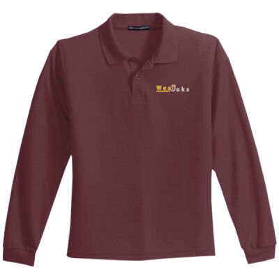 Youth Sizes Long Sleeve Silk Touch™ Polo. Y500LS Thumbnail