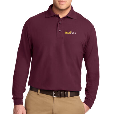 Adult Long Sleeve Polo with West Oaks Academy logo Thumbnail