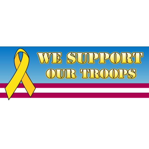 Support Our Troops 96x36 Thumbnail