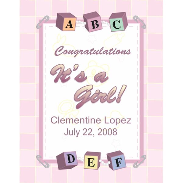 Baby Girl 22x28 Thumbnail