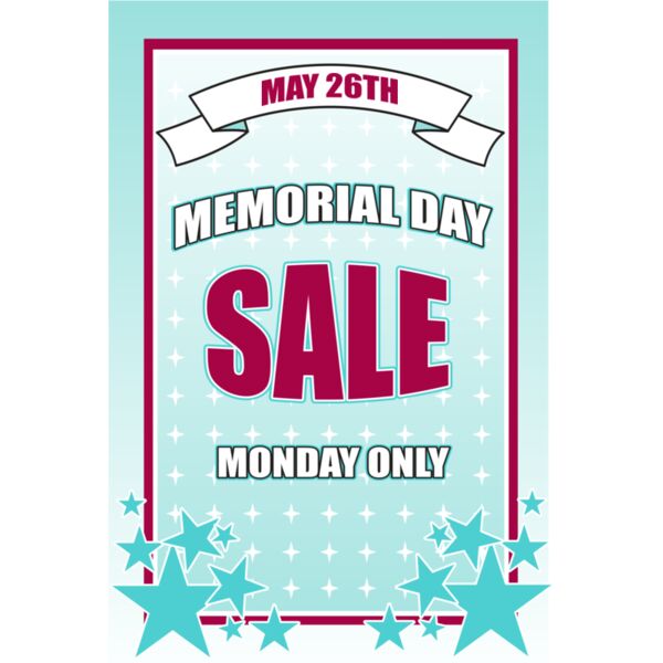 Memorial Day Sale 24x36 Thumbnail