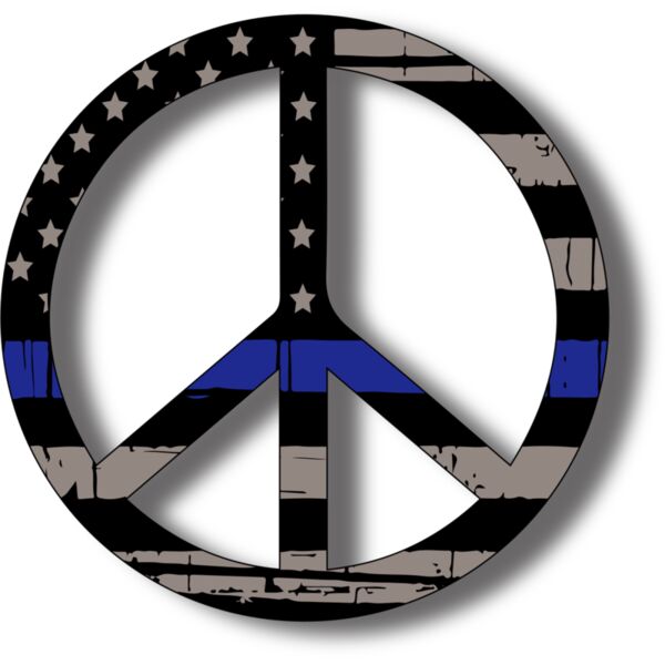 Only Blue Lives Peace symbol Thumbnail