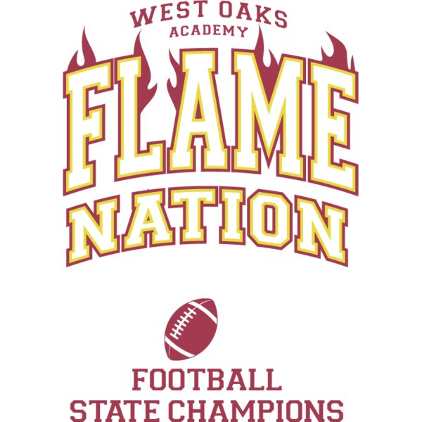 Flame Nation Football Burgundy Thumbnail