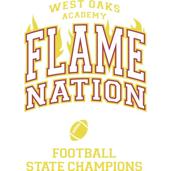 WO Flame Nation Football Gold Thumbnail