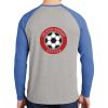 Mens Full Color PosiCharge Long Sleeve Tri Blend Wicking Raglan Tee Thumbnail