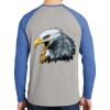 Mens Full Color PosiCharge Long Sleeve Tri Blend Wicking Raglan Tee Thumbnail