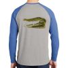Mens Full Color PosiCharge Long Sleeve Tri Blend Wicking Raglan Tee Thumbnail