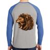 Mens Full Color PosiCharge Long Sleeve Tri Blend Wicking Raglan Tee Thumbnail