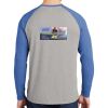 Mens Full Color PosiCharge Long Sleeve Tri Blend Wicking Raglan Tee Thumbnail