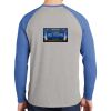 Mens Full Color PosiCharge Long Sleeve Tri Blend Wicking Raglan Tee Thumbnail