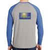 Mens Full Color PosiCharge Long Sleeve Tri Blend Wicking Raglan Tee Thumbnail