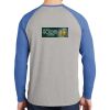 Mens Full Color PosiCharge Long Sleeve Tri Blend Wicking Raglan Tee Thumbnail