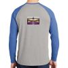 Mens Full Color PosiCharge Long Sleeve Tri Blend Wicking Raglan Tee Thumbnail