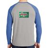 Mens Full Color PosiCharge Long Sleeve Tri Blend Wicking Raglan Tee Thumbnail