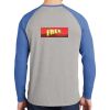 Mens Full Color PosiCharge Long Sleeve Tri Blend Wicking Raglan Tee Thumbnail