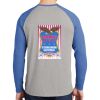 Mens Full Color PosiCharge Long Sleeve Tri Blend Wicking Raglan Tee Thumbnail
