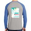 Mens Full Color PosiCharge Long Sleeve Tri Blend Wicking Raglan Tee Thumbnail