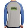 Mens Full Color PosiCharge Long Sleeve Tri Blend Wicking Raglan Tee Thumbnail