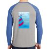 Mens Full Color PosiCharge Long Sleeve Tri Blend Wicking Raglan Tee Thumbnail