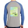 Mens Full Color PosiCharge Long Sleeve Tri Blend Wicking Raglan Tee Thumbnail