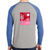 Mens Full Color PosiCharge Long Sleeve Tri Blend Wicking Raglan Tee Thumbnail