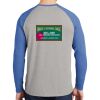 Mens Full Color PosiCharge Long Sleeve Tri Blend Wicking Raglan Tee Thumbnail