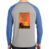 Mens Full Color PosiCharge Long Sleeve Tri Blend Wicking Raglan Tee Thumbnail