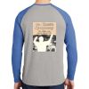 Mens Full Color PosiCharge Long Sleeve Tri Blend Wicking Raglan Tee Thumbnail
