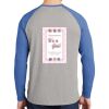 Mens Full Color PosiCharge Long Sleeve Tri Blend Wicking Raglan Tee Thumbnail