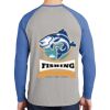 Mens Full Color PosiCharge Long Sleeve Tri Blend Wicking Raglan Tee Thumbnail
