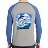 Mens Full Color PosiCharge Long Sleeve Tri Blend Wicking Raglan Tee Thumbnail