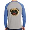 Mens Full Color PosiCharge Long Sleeve Tri Blend Wicking Raglan Tee Thumbnail