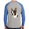 Mens Full Color PosiCharge Long Sleeve Tri Blend Wicking Raglan Tee Thumbnail