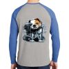 Mens Full Color PosiCharge Long Sleeve Tri Blend Wicking Raglan Tee Thumbnail