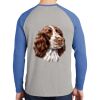 Mens Full Color PosiCharge Long Sleeve Tri Blend Wicking Raglan Tee Thumbnail