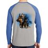 Mens Full Color PosiCharge Long Sleeve Tri Blend Wicking Raglan Tee Thumbnail