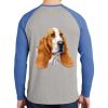 Mens Full Color PosiCharge Long Sleeve Tri Blend Wicking Raglan Tee Thumbnail