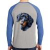 Mens Full Color PosiCharge Long Sleeve Tri Blend Wicking Raglan Tee Thumbnail