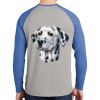 Mens Full Color PosiCharge Long Sleeve Tri Blend Wicking Raglan Tee Thumbnail